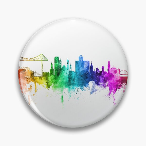 Item preview, Middlesbrough England Skyline designed and sold by ArtPrints.