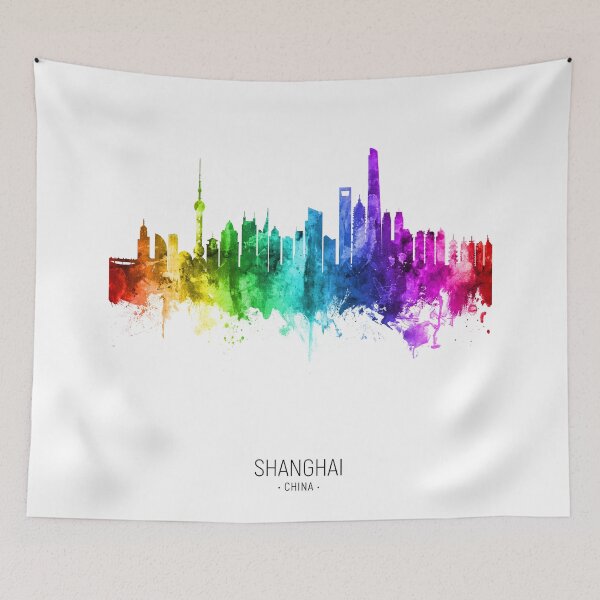 Item preview, Shanghai China Skyline designed and sold by ArtPrints.