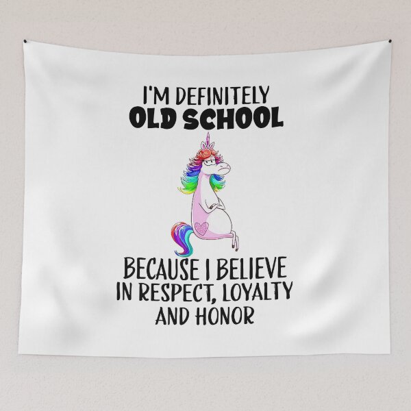 Item preview, I'm Definitely Old School Unicorns designed and sold by willylucas79.