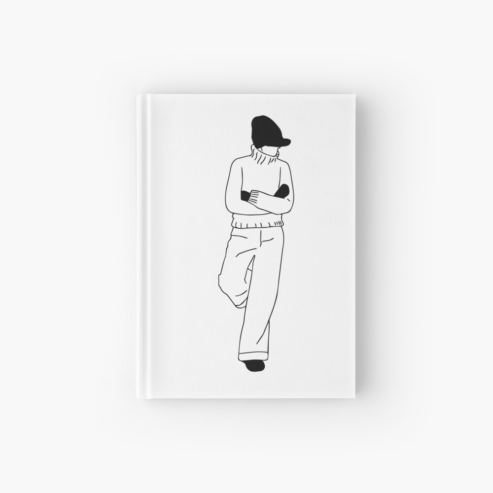 Carnet cartonné « Silhouette bras croisés»