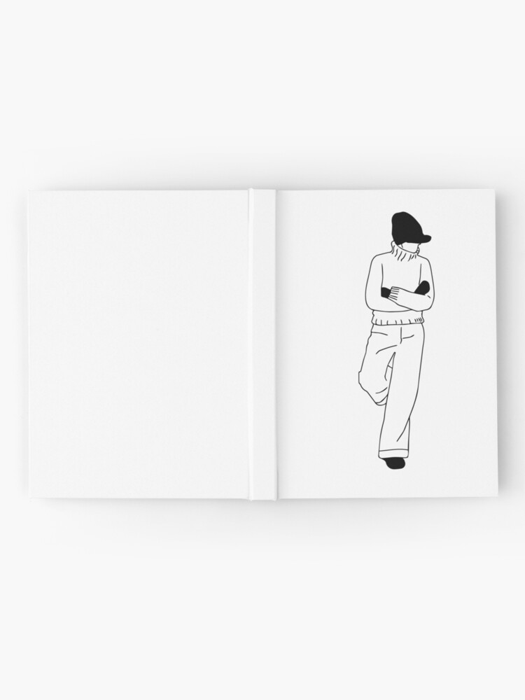 Carnet cartonné 'Silhouette bras croisés' : autre vue