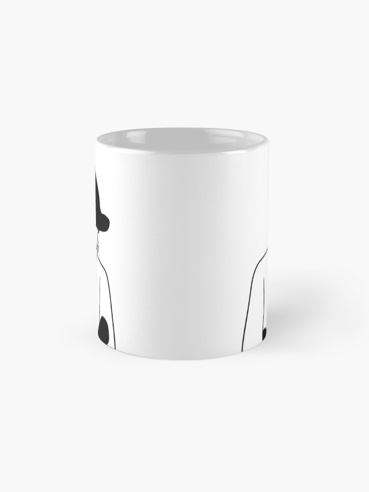 Mug à café 'Silhouette bras croisés' : autre vue