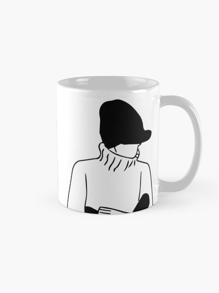 Mug à café 'Silhouette bras croisés' : autre vue