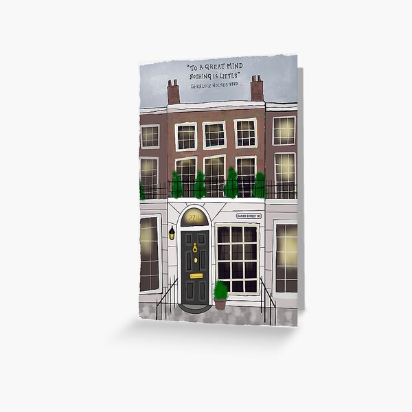 Aperçu de l'œuvre 221b Baker Street Sherlock Holmes créée et vendue par booksnbobs.