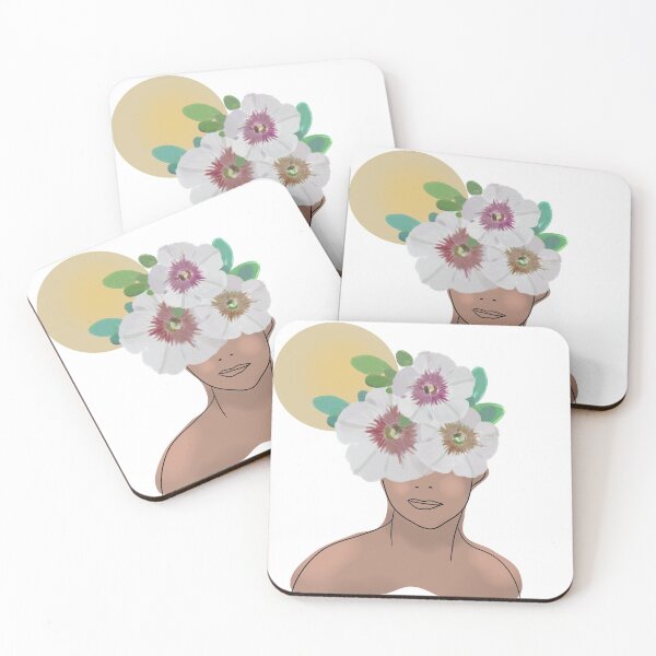 Item preview, Girl with flower crown designed and sold by Antiope33.