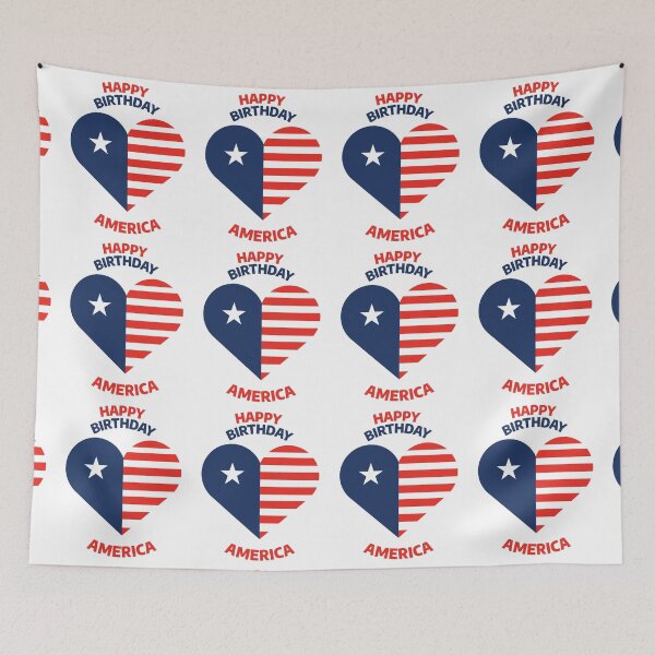 Item preview, Happy birthday America! Happy fourth July! designed and sold by basileiossav.