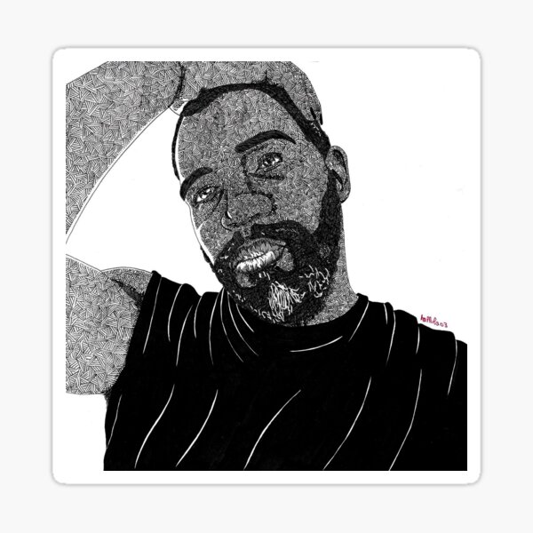 Item preview, Michael Smallwood cross-hatching print  designed and sold by tallula03.