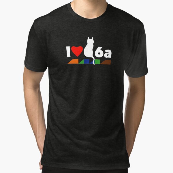 I Love Cat 6a - T568B Edition Tri-blend T-Shirt