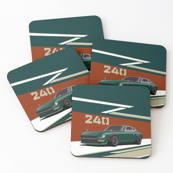 Item preview, 240Z green illustration  designed and sold by ElseWorldDesign.