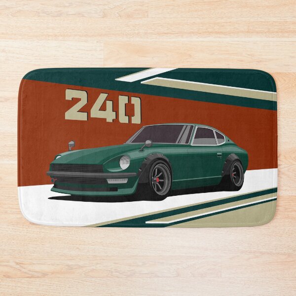 Item preview, 240Z green illustration designed and sold by ElseWorldDesign.