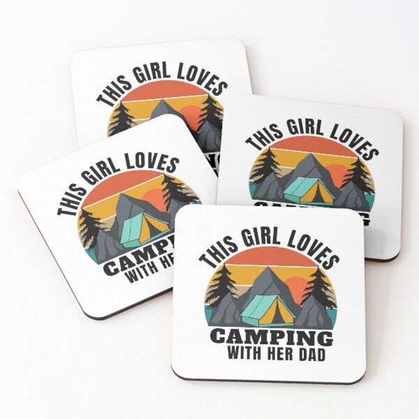 Item preview, Girl Loves Camping With Her Dad Funny Camping Gift designed and sold by DIDAKU.