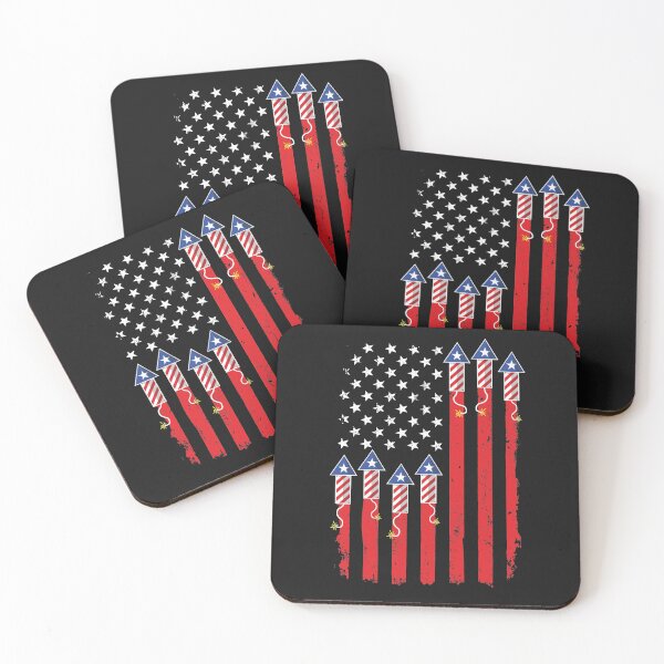Item preview, Fourth of July American Flag Fireworks 4th of July Patriotic Flag Of United Staes of America designed and sold by alenaz.