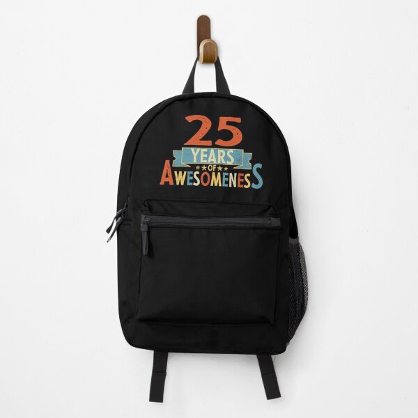 Item preview, 25 years of awesomeness birthday or wedding anniversary quote designed and sold by PlusAdore.