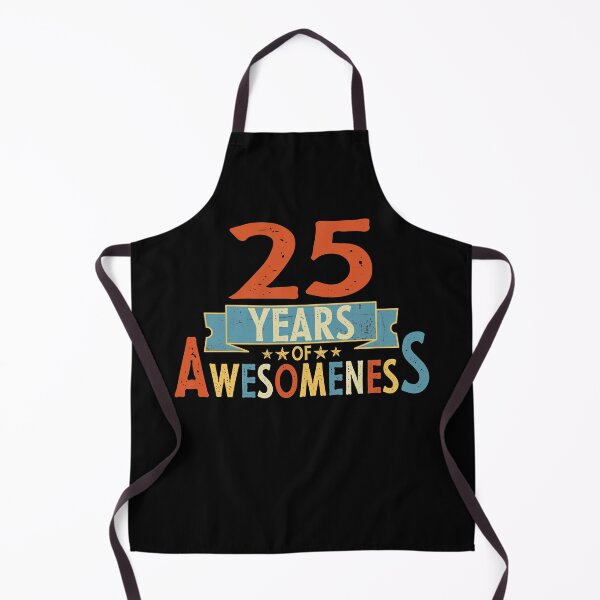 Item preview, 25 years of awesomeness birthday or wedding anniversary quote designed and sold by PlusAdore.