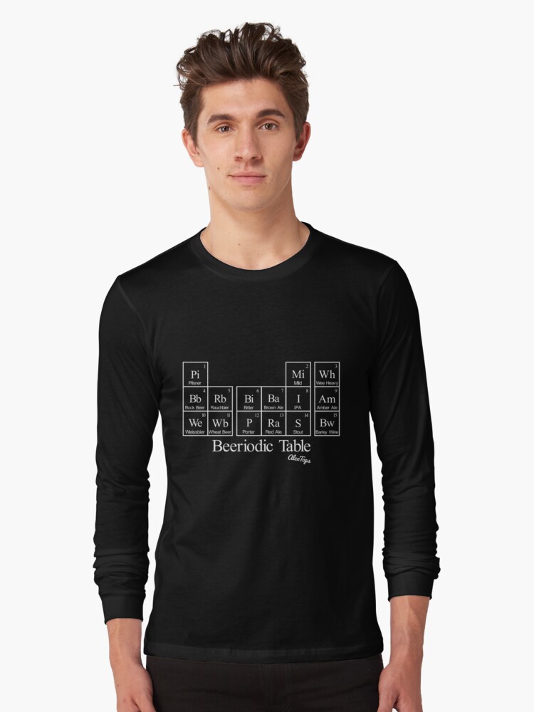 beeriodic table shirt