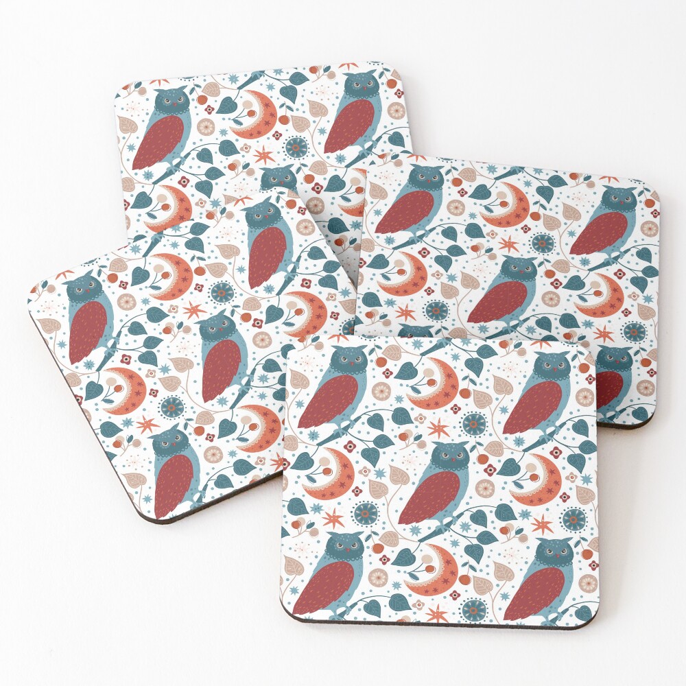 Aperçu de l'œuvre Dessous de verre (lot de 4) créée et vendue par Patternsonly.