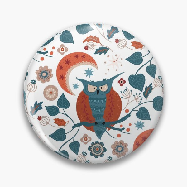 Item preview, The owl and moon designed and sold by Patternsonly.