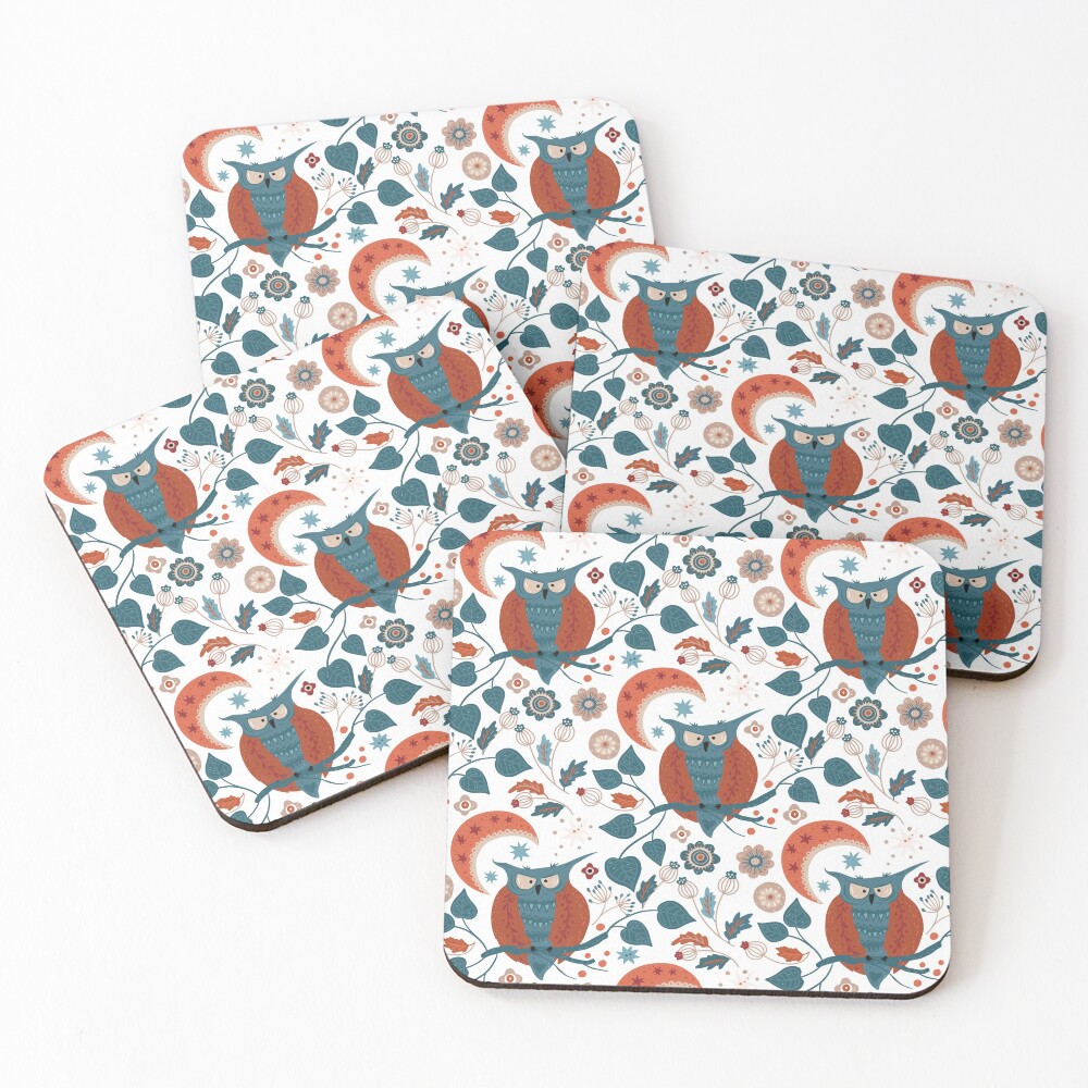 Aperçu de l'œuvre Dessous de verre (lot de 4) créée et vendue par Patternsonly.