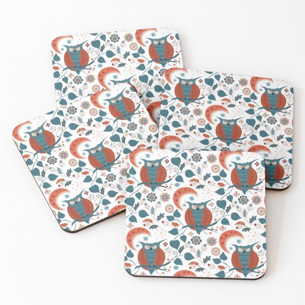 Item preview, The owl and moon designed and sold by Patternsonly.