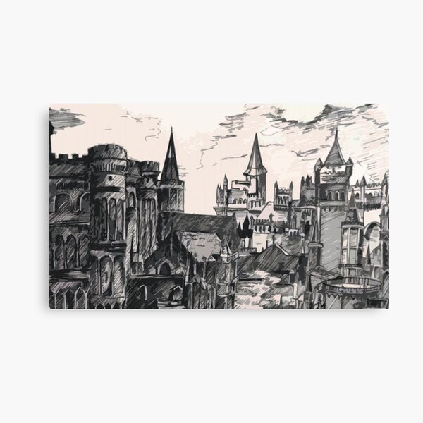 Lothric Castle Canvas Print By Anvirel Redbubble
