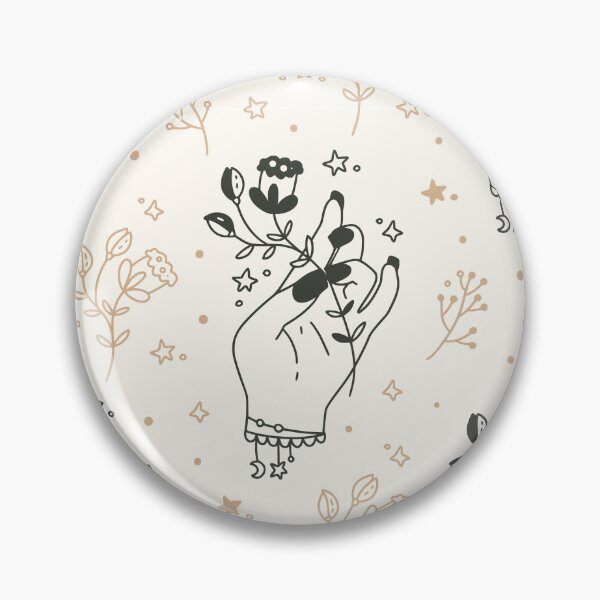 Item preview, Alamy Mystical Woman Hand Celestial Seamless Boho Pattern designed and sold by Patternsonly.