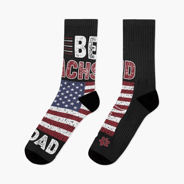Item preview, Best DACHSHUND Dad Ever American flag Dog Dad designed and sold by jamielottie.
