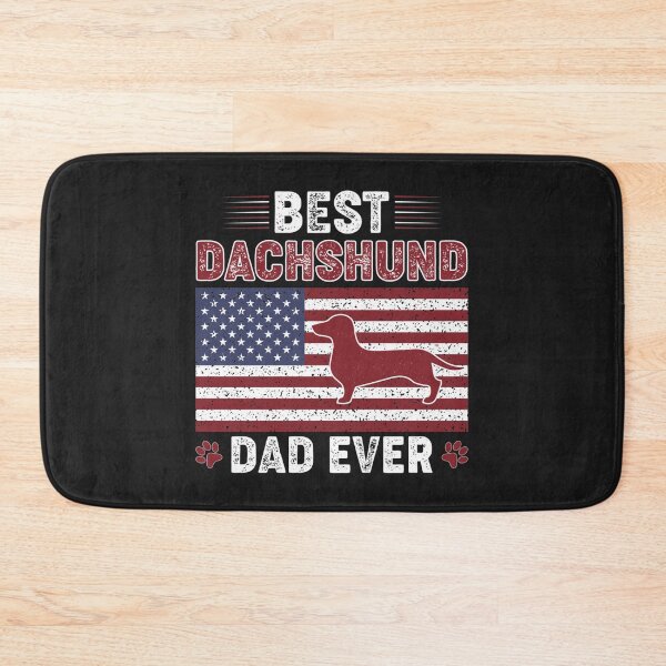 Item preview, Best DACHSHUND Dad Ever American flag Dog Dad designed and sold by jamielottie.
