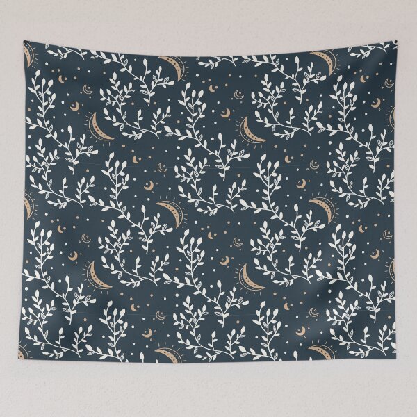 Item preview, Alamy Celestial floral seamless mystic pattern designed and sold by Patternsonly.