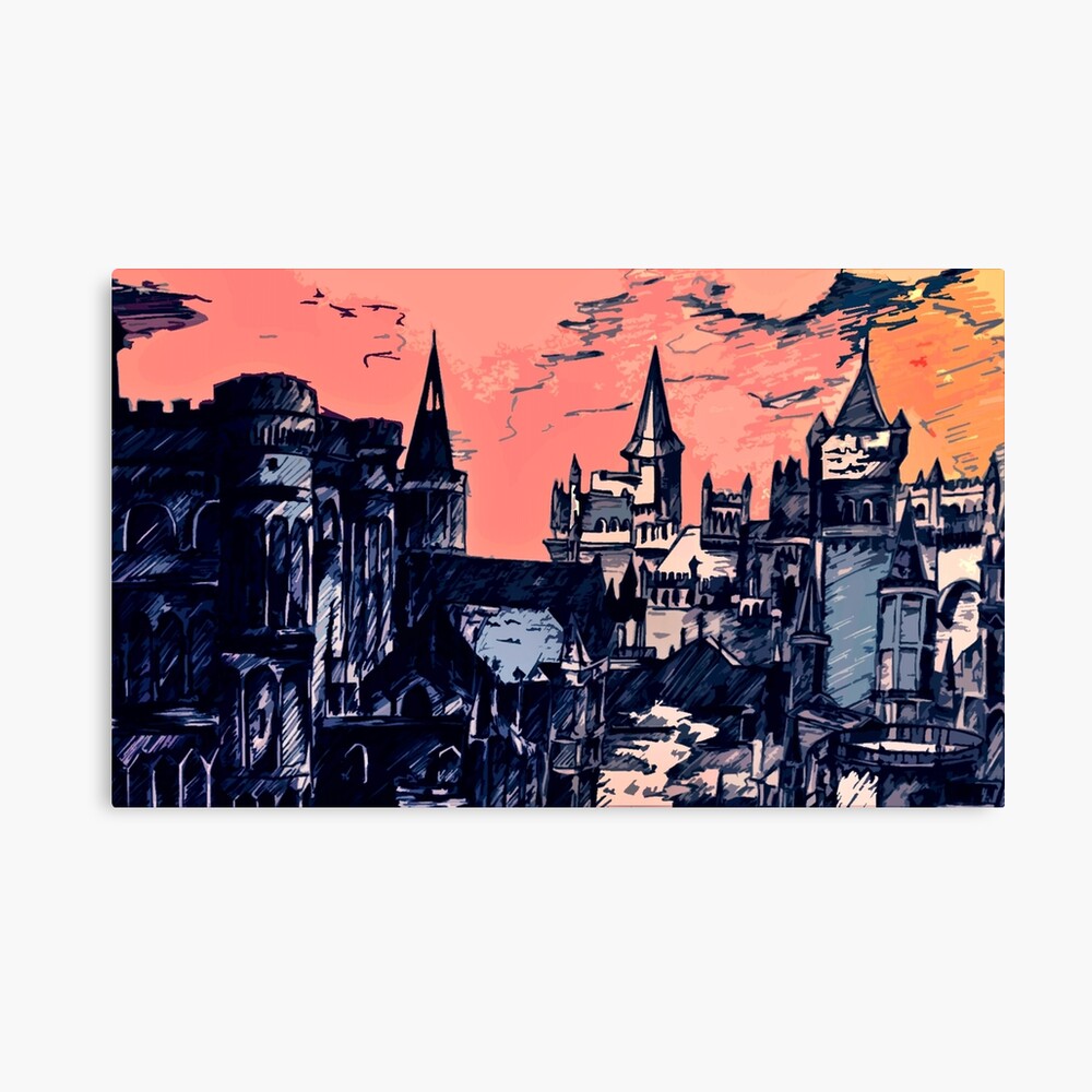 Lothric Castle In A Hollow World Art Board Print By Anvirel Redbubble