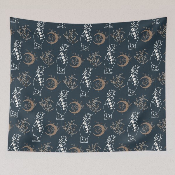 Item preview, Alamy Mystical Woman Hand Celestial Seamless Boho Pattern designed and sold by Patternsonly.