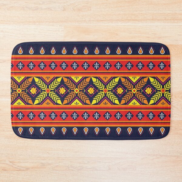 Item preview, Geometric ethnic oriental ikat seamless pattern traditional design for background,wallpaper,clothing,wrapping,Batik,fabric designed and sold by Bookee11-.