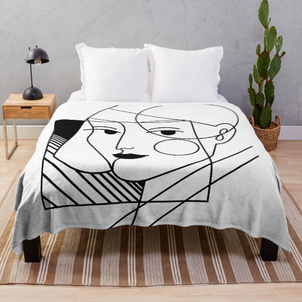 Item preview, Line art geometric face art designed and sold by AznavourByKarin.
