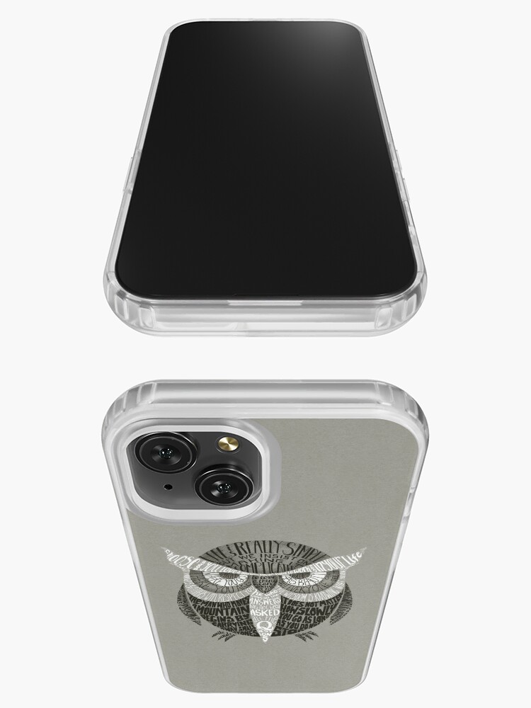 Thumbnail 3 of 5, iPhone Case, Wise Old Owl Says designed and sold by littleclyde.