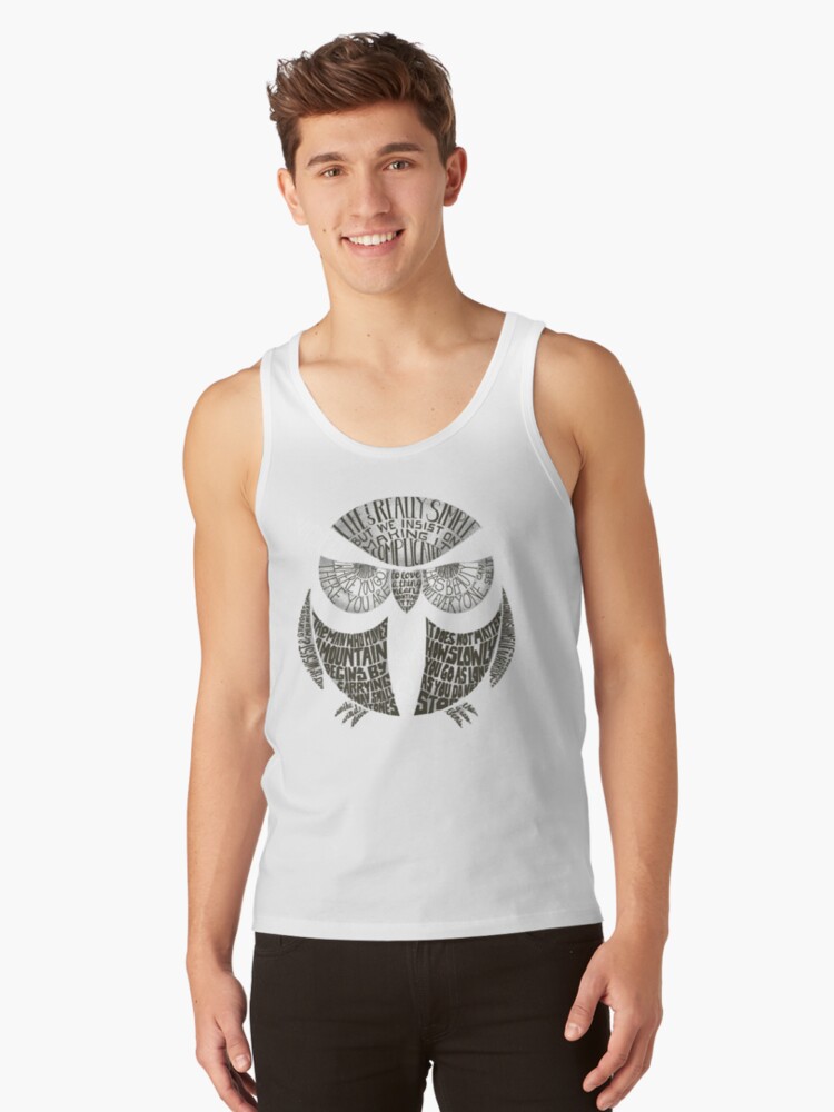 Thumbnail 1 of 3, Tank Top, Wise Old Owl Says designed and sold by littleclyde.