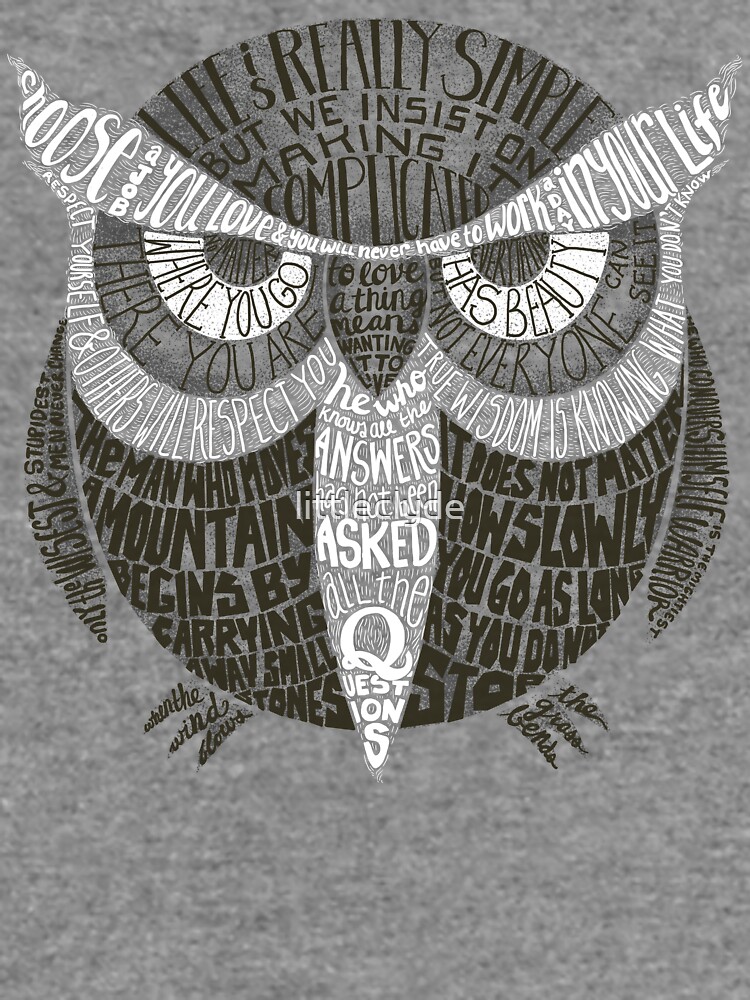 Thumbnail 5 of 5, Lightweight Sweatshirt, Wise Old Owl Says designed and sold by littleclyde.
