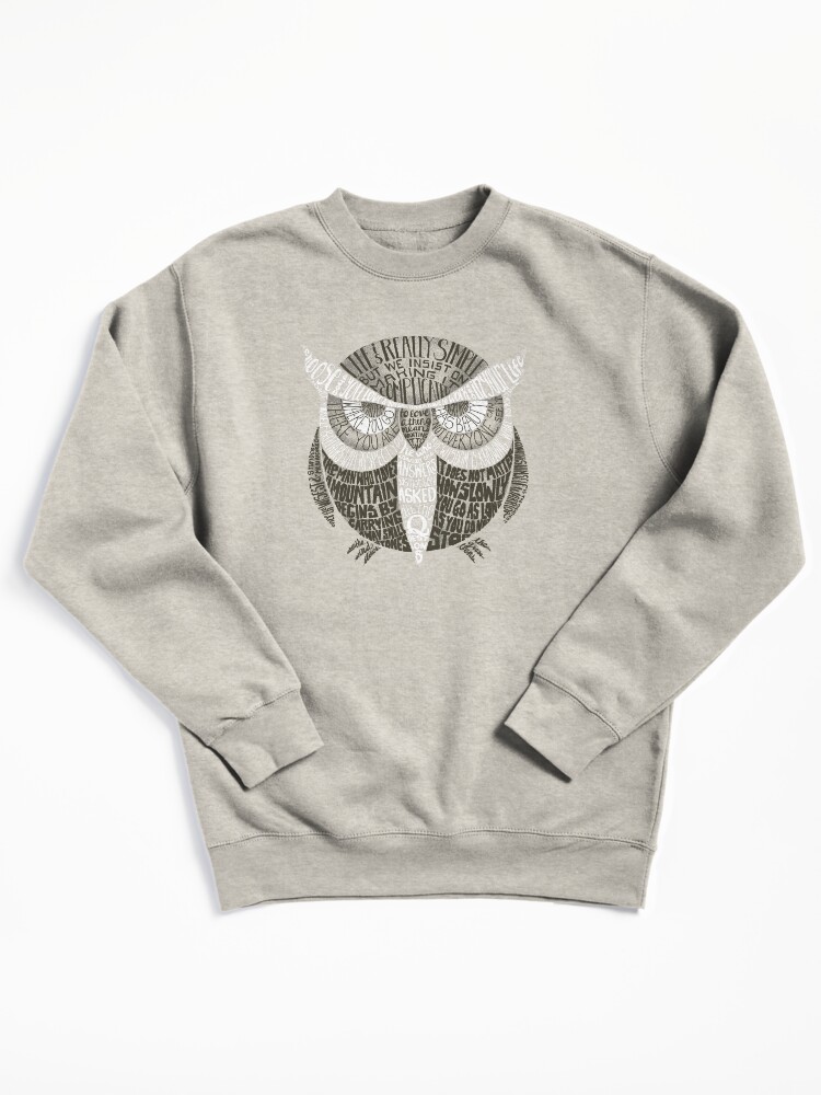 Thumbnail 2 of 7, Pullover Sweatshirt, Wise Old Owl Says designed and sold by littleclyde.
