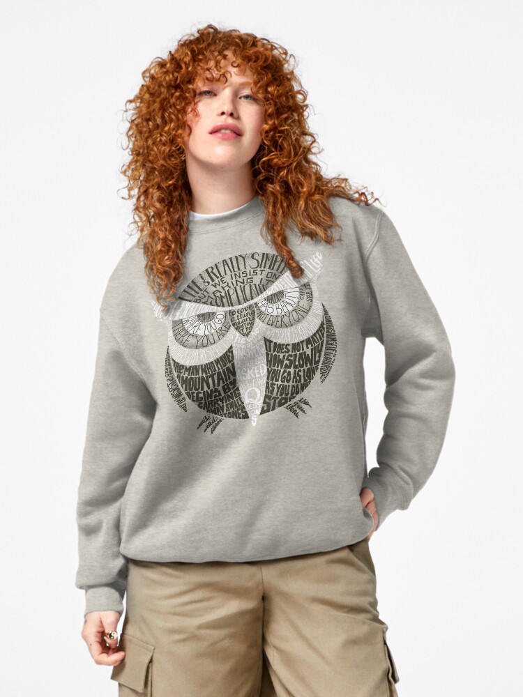 Thumbnail 4 of 7, Pullover Sweatshirt, Wise Old Owl Says designed and sold by littleclyde.