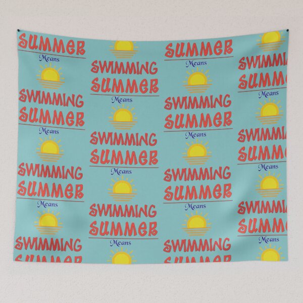Item preview, Summer Means Swimming designed and sold by imtiyaz9661.