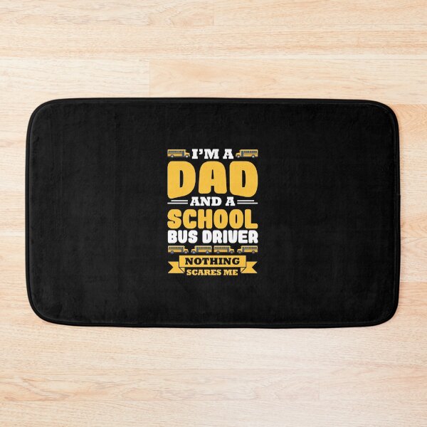 Item preview, I'm a Dad and a School Bus Driver Nothing Scares Me Funny Pullover Hoodie designed and sold by zubakbrita.