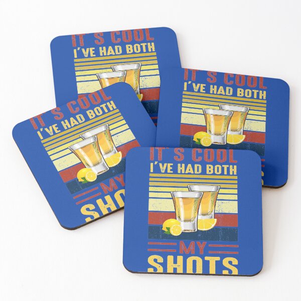 Item preview, Vintage It's Cool I've Had Both My Shots Tequila Vaccinated designed and sold by FrankyShopUs.