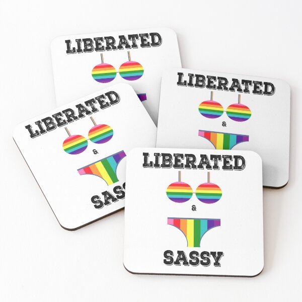Item preview, Liberated & Sassy - Pride Rainbow Party | Lesbian Gay Bisexual Transgender LGBTQ  designed and sold by Rocketman2017.