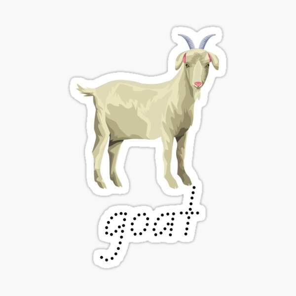 Goat Word Stickers Redbubble