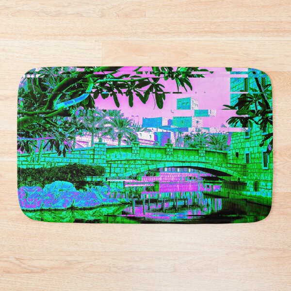 Item preview, Dubai UAE Bridge Nature Glitch Art designed and sold by glitchhub.