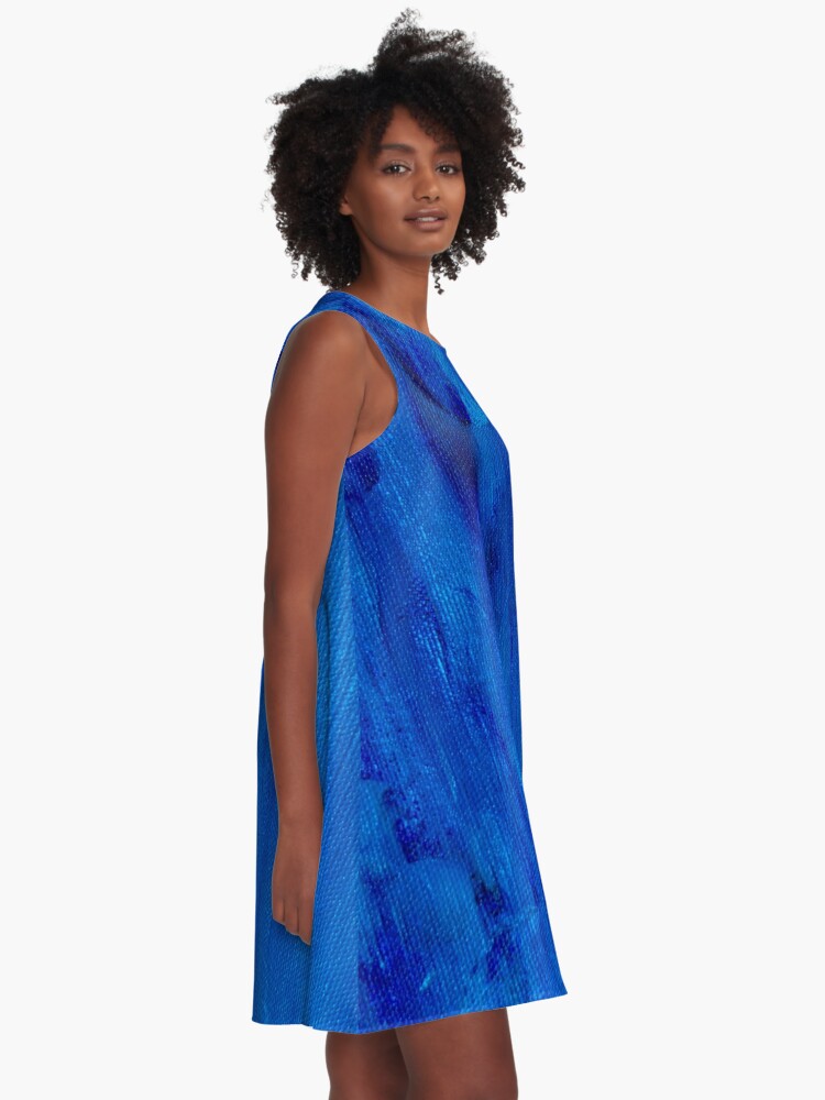Alternate view of Blue Screen A-Line Dress