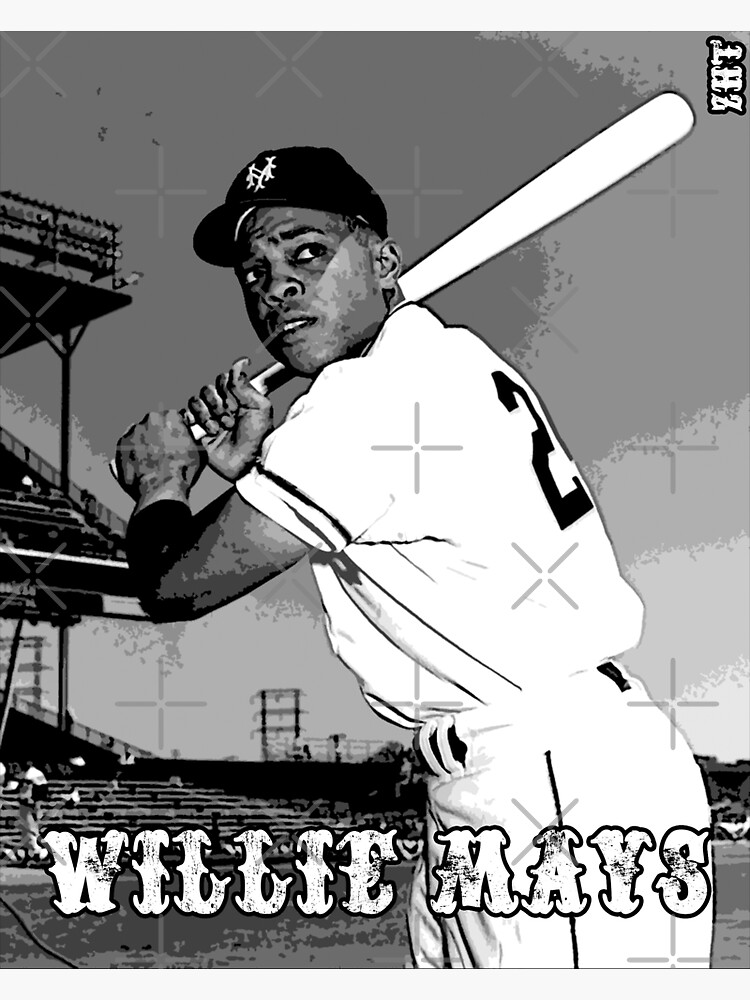 "Baseball legends The Say Hey Kid" Sticker by ZuluHistoryTees Redbubble