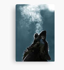 Knight Artorias - The Wolf And The Abyss Canvas Print