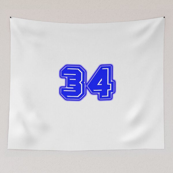 Item preview, Blue Number 34 designed and sold by sport-blue.