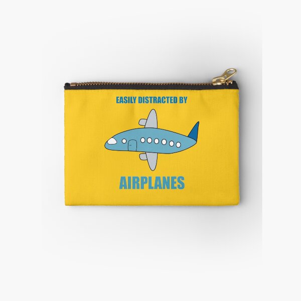 Item preview, Easily Distracted By Airplanes hand drawn present for aviation enthusiast. designed and sold by Kipcio.