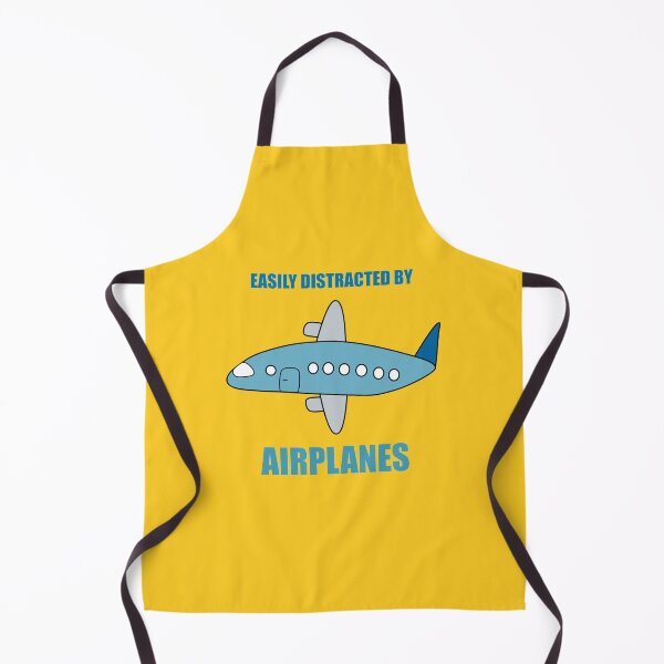 Item preview, Easily Distracted By Airplanes hand drawn present for aviation enthusiast. designed and sold by Kipcio.