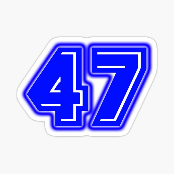 Number 47 Stickers Redbubble